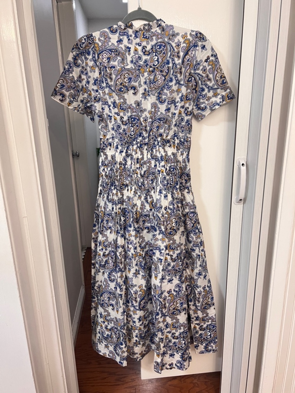 ME+EM Cotton Paisley Print Midi Dress,US4 - Picture 6 of 16